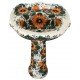 Mexican Talavera Pedestal Sink Roman Style Girasoles 5